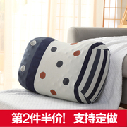 乳胶枕套乳胶记忆美容蝶形枕枕头套泰国专用套蝴蝶型单个58x35