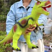 大号恐龙玩具软胶霸王龙三角，龙仿真(龙仿真)动物，模型超大儿童套装3岁6男孩