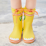 儿童雨鞋男童女童，中小童幼儿园小孩宝宝防滑橡胶卡通雨靴胶鞋水鞋