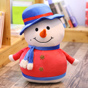 小雪人暖手抱枕捂手宝麋鹿圣诞老人公仔玩偶可爱毛绒玩具圣诞礼物