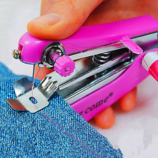 加强版便携式小型迷你手动缝纫机家用手工袖珍手持微型裁缝机