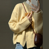 日系慵懒高级感甜美开衫上衣，秋冬法式初恋甜美针织毛衣外套女