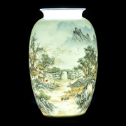 景德镇陶瓷器花瓶摆件插花瓷新中式客厅富贵竹水养复古家居装饰品