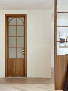 卧室门长虹玻璃法式拱形，门房间定制静音烤漆实木复合卫生间厨房门