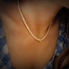 葡萄牙小众设计vintage天然珍珠，金豆项链法式复古小米珠气质颈链