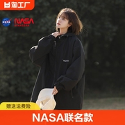 NASA冲锋衣女春秋款美式小个子户外爬山登山春季情侣风衣外套男女