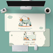 卡通鼠标垫超大号女生电脑办公键盘垫学生宿舍书桌垫可爱护腕软垫