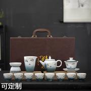 整套高档轻奢白瓷陶瓷茶具，套装家用客厅，办公室泡茶壶茶杯商务