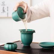 功夫茶具套装家用陶瓷茶壶茶杯茶盘简约带自动上水器办公室泡茶器