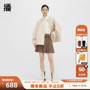 播小个子棉服外套女2023冬季设计感时尚短款棉衣ddq4pd5560