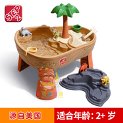 美国进口step2恐龙乐园玩沙戏水台儿童玩沙水桌宝宝沙滩玩具8745
