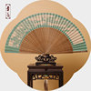 扇子c6寸女式扇杭州西湖风景折扇真丝剪纸出国排扇竹绢扇