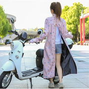 骑电动车防晒衣长款全身衫挡风装备夏季女遮阳全身披肩防紫外线