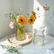桌面插花玻璃花瓶养花容器水培植物器皿室内水养，花卉加厚玻璃