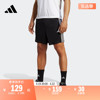 舒适三条纹运动健身短裤男装adidas阿迪达斯IB8111