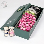 11朵19朵33红玫瑰礼盒鲜花速递温州市文成县泰顺县同城，花店送上门