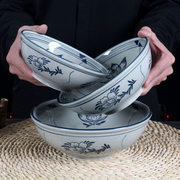 中式复古陶瓷面碗面馆专用米线碗，烩面碗牛肉面汤面碗单个大号创意