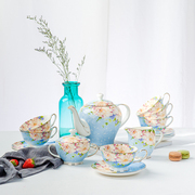 欧式骨瓷咖啡具套装，下午茶茶具结婚英式咖啡杯，茶壶家用客厅