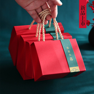 喜糖盒2023网红抖音创意结婚喜糖，盒子纸盒中式婚礼中国风糖盒