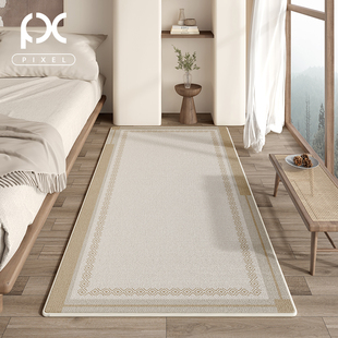 地毯卧室床边毯轻奢，高级耐脏免打理地垫大面积，全铺冬季加厚床尾毯