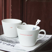 欧式zakka陶瓷牛奶杯情侣，杯咖啡杯早餐杯，马克杯子350毫升