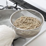 日本进口304不锈钢 家用深型捞面漏勺焯菜豆浆过滤网筛油炸滤油网