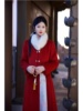 小红娘新中式国风套装女秋冬高级感毛领短外套，上衣配马面裙两件套