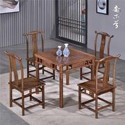 鸡翅木小方桌简约实木，餐桌八仙桌新中式四方，打牌桌正方形红木饭桌