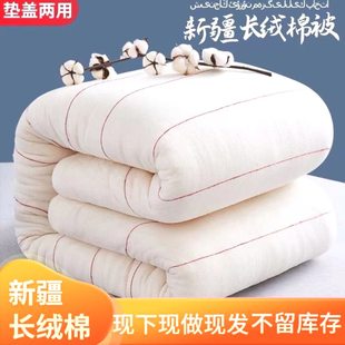 新疆棉花被子冬被加厚保暖全棉春秋棉花被芯学生宿舍棉花被胎