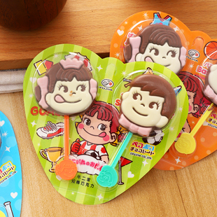 日本进口不二家双棒巧克力24支整盒儿童零食棒棒糖巧克力糖果礼物