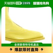 香港直邮guidi女士黄色中筒靴，310-horse-full-grain-p118t