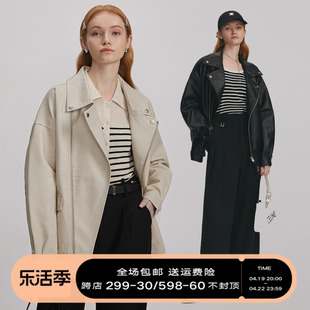 DESIGNER PLUS 韩版短款皮夹克小个子复古机车服PU皮皮衣女外套