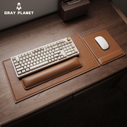 头层牛皮桌垫真皮电脑桌垫鼠标垫，写字桌桌垫高级办公书桌面垫皮垫
