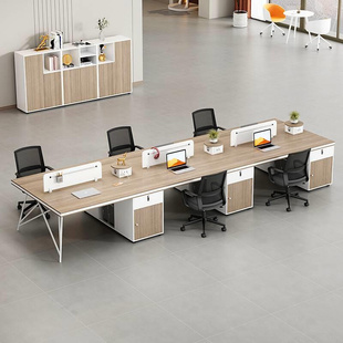 职员办公桌椅组合员工位屏风，4四人位财务，卡座办公室桌子简约现代