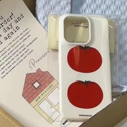 韩国ins红番茄适用x苹果15promax手机壳iphone13软壳14女12全包11