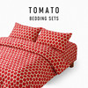 castlegarden斜纹纯棉印花被套床单，枕套床上用品川，久保玲的番茄