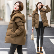 时尚羽绒服女士短款2022年冬季韩版小个子面包，服宽松时尚外套