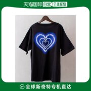 日本直邮SpRay 女士心形图案T恤 舒适柔软 时尚印花设计 宽松版型