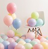 O牌马卡龙色气球10寸2.2克单层加厚气球 不规则造型婚庆派对装饰