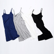 女韩版打底莫代尔修身大码背心包臀，吊带衫外穿夏季性感中长款