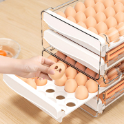 鸡蛋收纳盒冰箱用厨房，专用抽屉式蛋格整理神器食品级保鲜盒储物盒