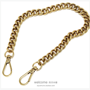 古金色1.3cm铝合金链条，女包包链子金属包链单肩斜挎包带子包带饰