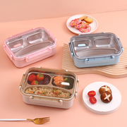 振兴304不锈钢便当盒保温袋饭盒韩国带盖儿童学生上班族分格餐盒