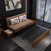 多功能沙发床折叠两用伸缩单人，小户型约家用实木可拆洗布艺沙发