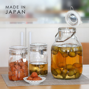 日本进口泡酒玻璃瓶酒坛酒罐，青梅酒专用酒瓶，空瓶大容量玻璃密封罐