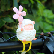 创意可爱小羊羔风车竹蜻蜓电瓶自行汽车载电动摩托装饰送闺蜜