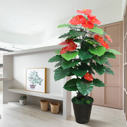 仿真红掌植物室内大型盆栽，客厅假花造景绿植仿真花落地高摆件(高摆件)装饰