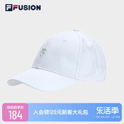 FILA FUSION斐乐潮牌棒球帽情侣款2023夏季遮阳帽网球运动帽