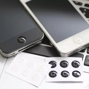 手机壳苹果7plus指纹按键贴6适用iphone5s，立体5c凸4s手机home贴