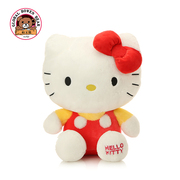 正版hello kitty公仔哈喽KT凯蒂猫咪毛绒玩具布娃娃男女生日礼物